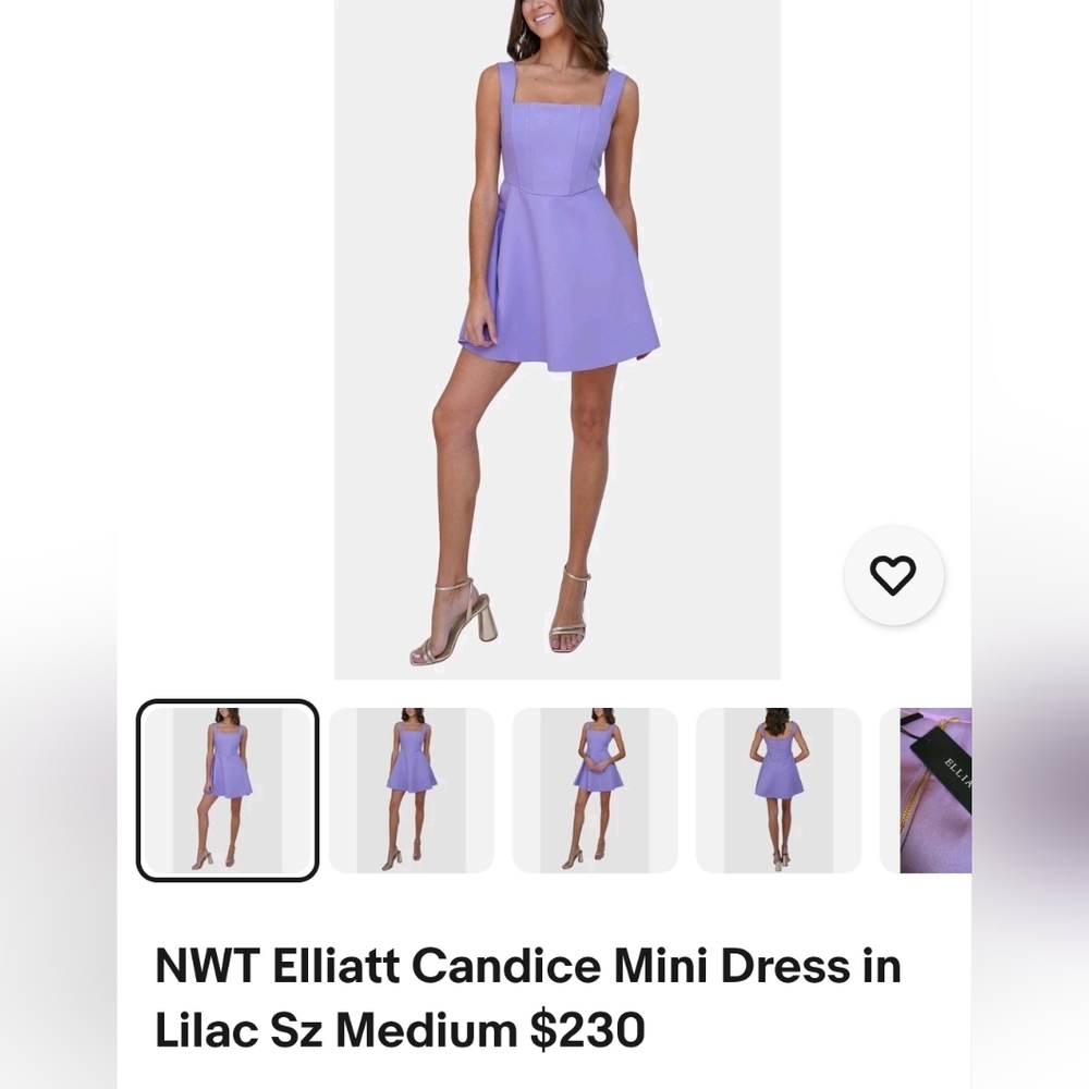 Elliatt Lavender Mini Dress